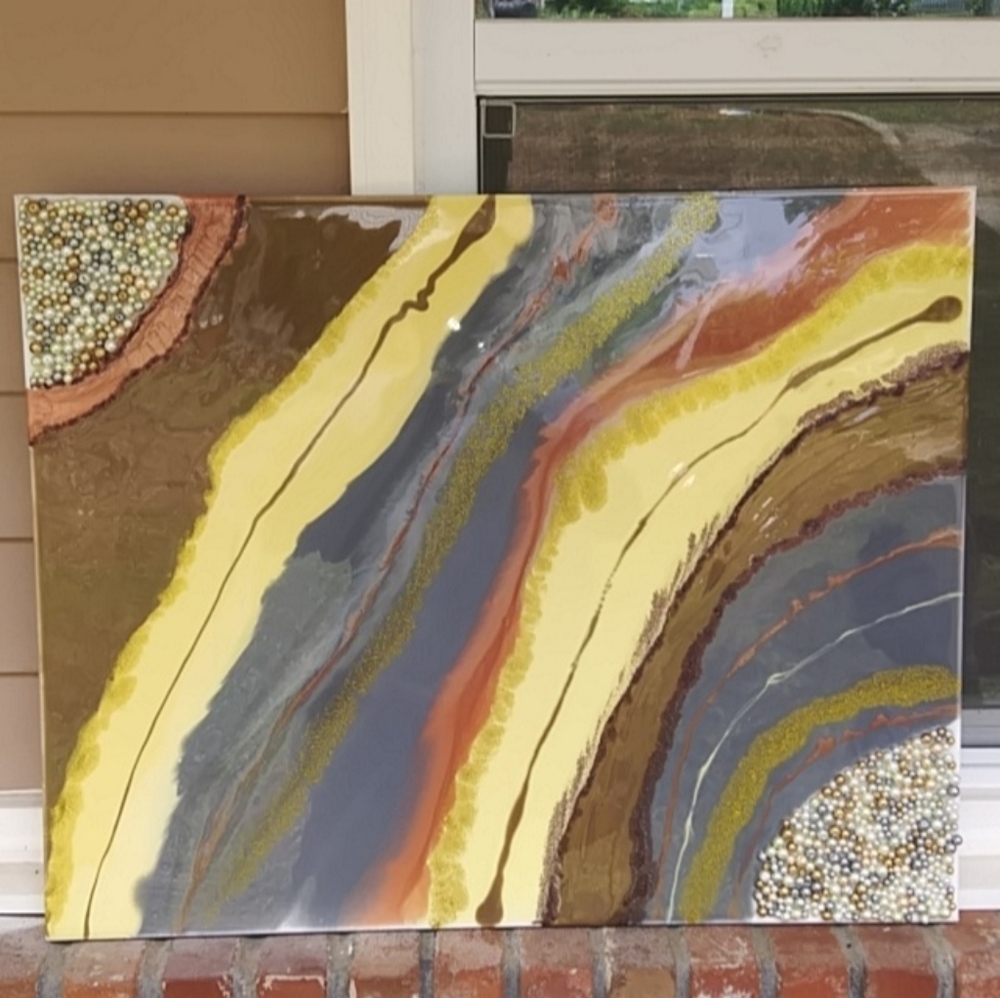 Epoxy painting